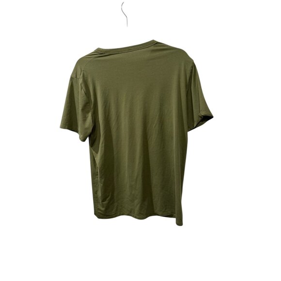 Lululemon Mens Olive Green Crew Neck Short Sleeve T-Shirt size medium (see descr - Picture 2 of 3